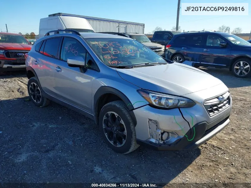 2023 Subaru Crosstrek Premium VIN: JF2GTACC6P9249816 Lot: 40834266