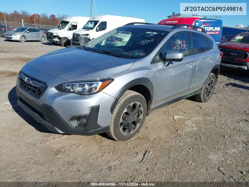 2023 Subaru Crosstrek Premium VIN: JF2GTACC6P9249816 Lot: 40834266