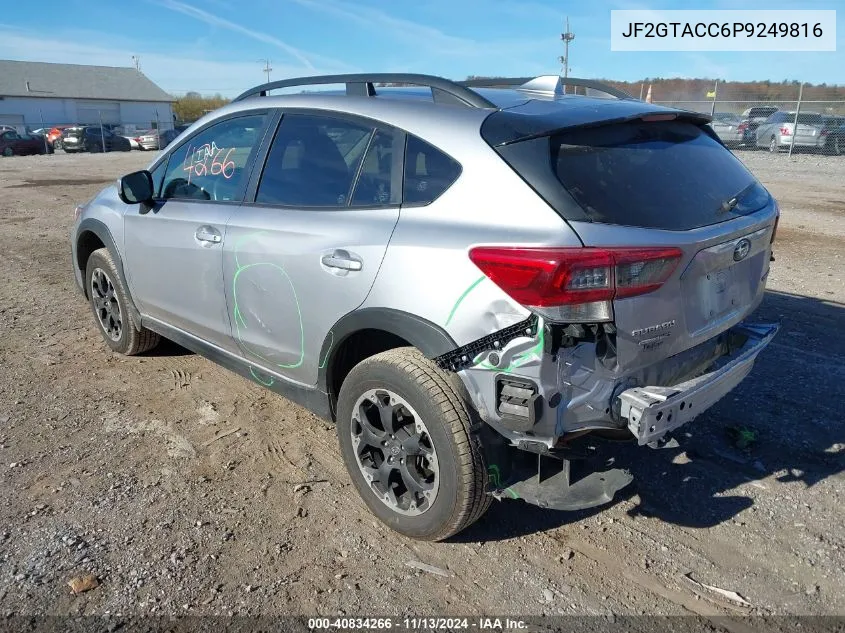 2023 Subaru Crosstrek Premium VIN: JF2GTACC6P9249816 Lot: 40834266