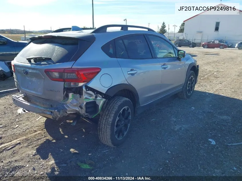 2023 Subaru Crosstrek Premium VIN: JF2GTACC6P9249816 Lot: 40834266