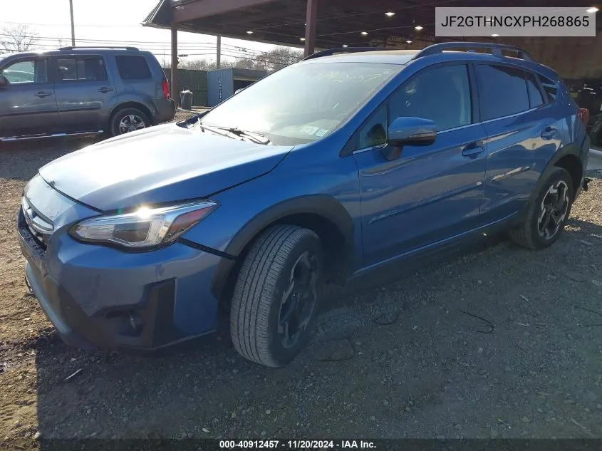 2023 Subaru Crosstrek Limited VIN: JF2GTHNCXPH268865 Lot: 40912457