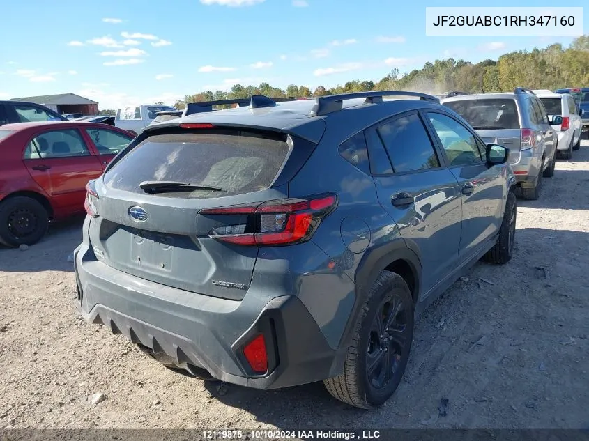 2024 Subaru Crosstrek VIN: JF2GUABC1RH347160 Lot: 12119875