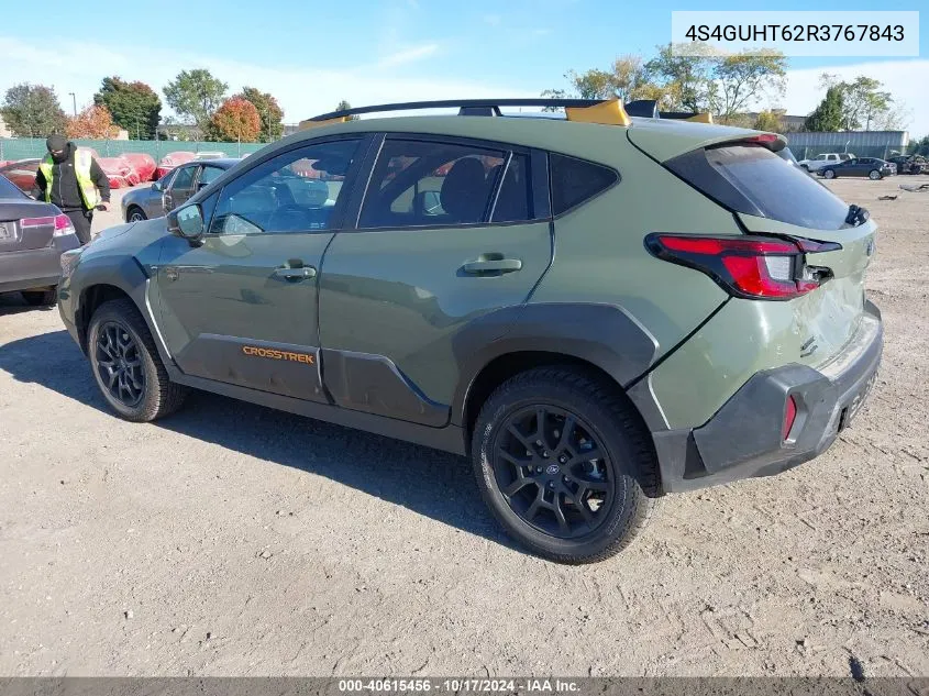 2024 Subaru Crosstrek Wilderness VIN: 4S4GUHT62R3767843 Lot: 40615456