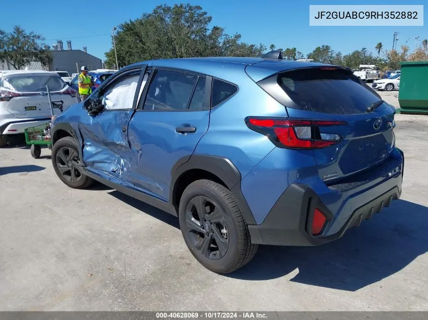 2024 Subaru Crosstrek VIN: JF2GUABC9RH352882 Lot: 40628069