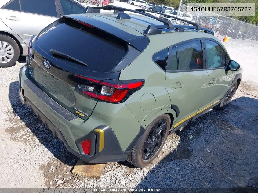 2024 Subaru Crosstrek Sport VIN: 4S4GUHF67R3765727 Lot: 40683042