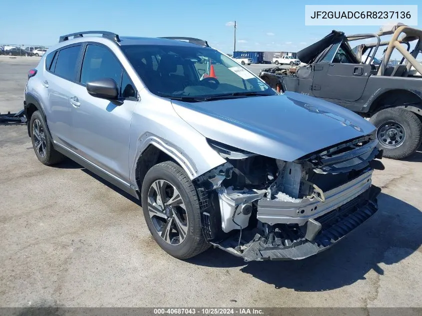 2024 Subaru Crosstrek Premium VIN: JF2GUADC6R8237136 Lot: 40687043