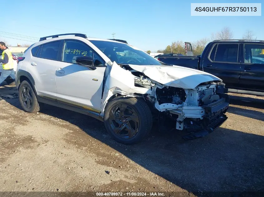 2024 Subaru Crosstrek Sport VIN: 4S4GUHF67R3750113 Lot: 40789972