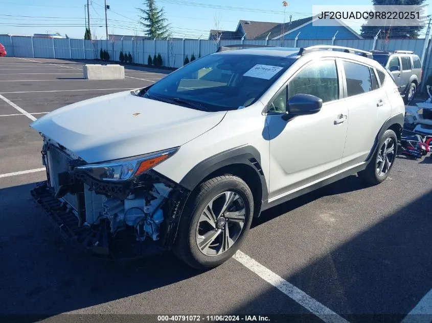 2024 Subaru Crosstrek Premium VIN: JF2GUADC9R8220251 Lot: 40791072