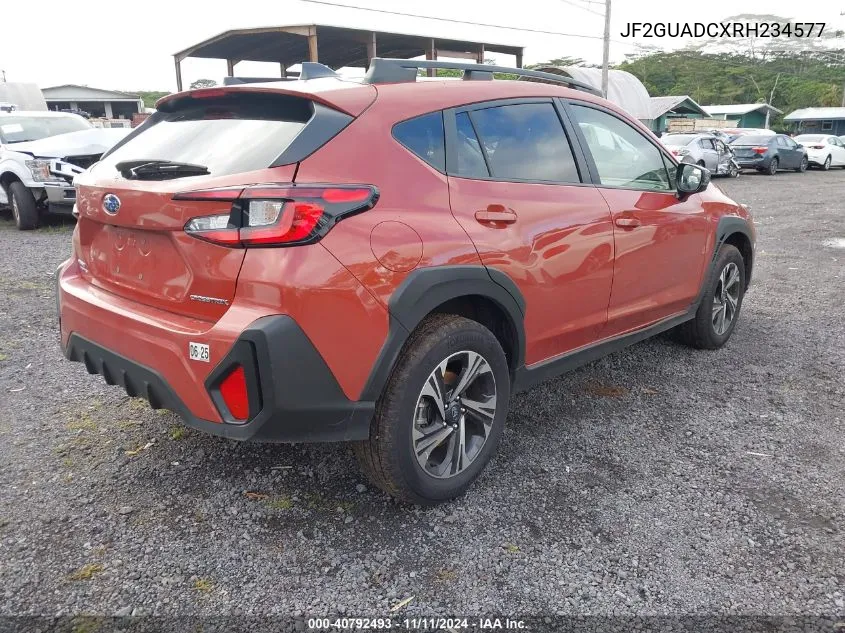 2024 Subaru Crosstrek Premium VIN: JF2GUADCXRH234577 Lot: 40792493