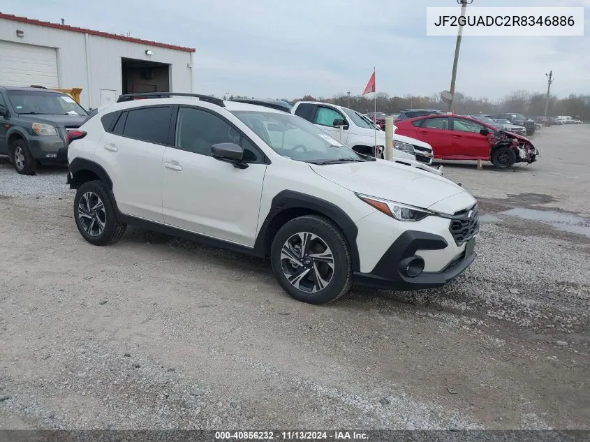 2024 Subaru Crosstrek Premium VIN: JF2GUADC2R8346886 Lot: 40856232