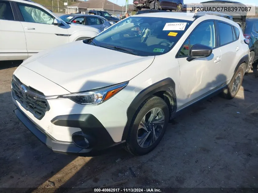 2024 Subaru Crosstrek Premium VIN: JF2GUADC7R8397087 Lot: 40862517