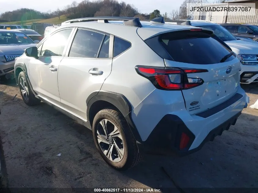 2024 Subaru Crosstrek Premium VIN: JF2GUADC7R8397087 Lot: 40862517