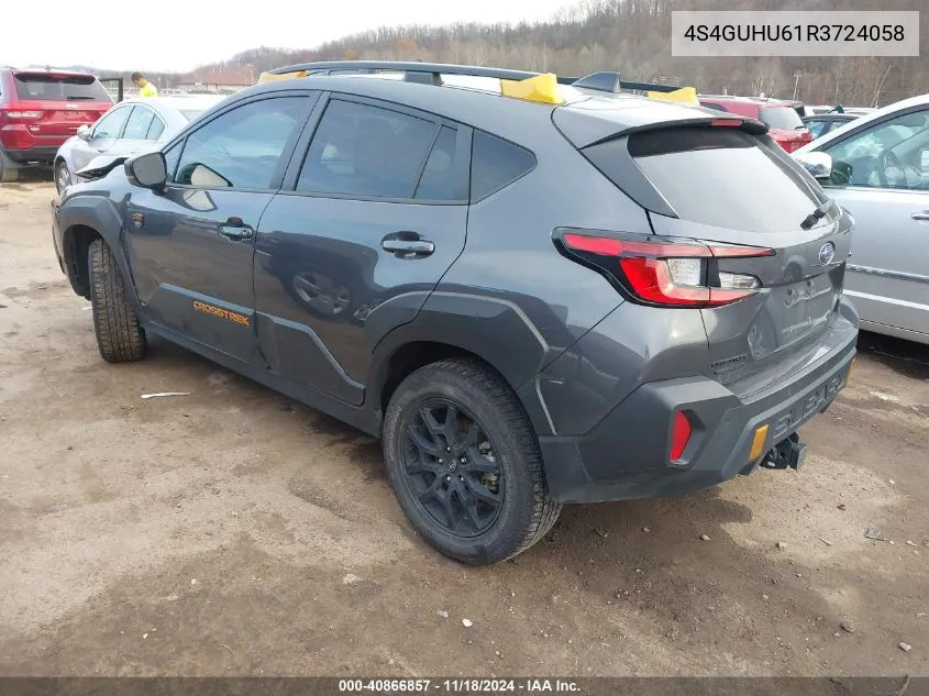 2024 Subaru Crosstrek Wilderness VIN: 4S4GUHU61R3724058 Lot: 40866857