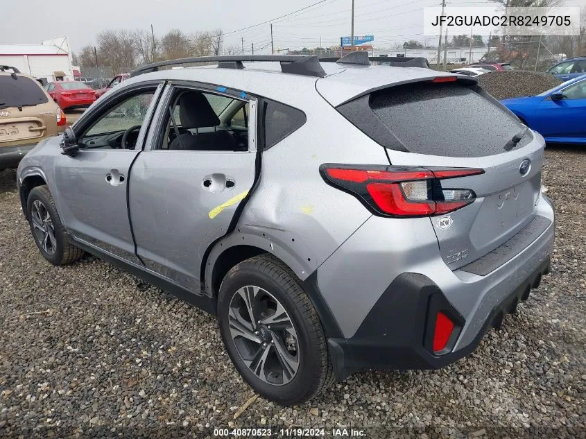 2024 Subaru Crosstrek Premium VIN: JF2GUADC2R8249705 Lot: 40870523