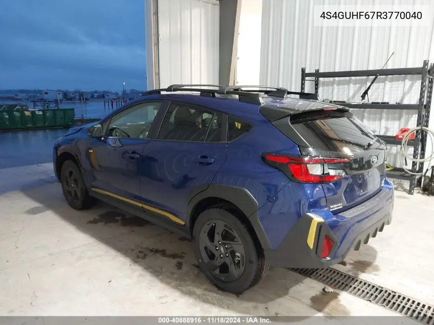 2024 Subaru Crosstrek Sport VIN: 4S4GUHF67R3770040 Lot: 40888916