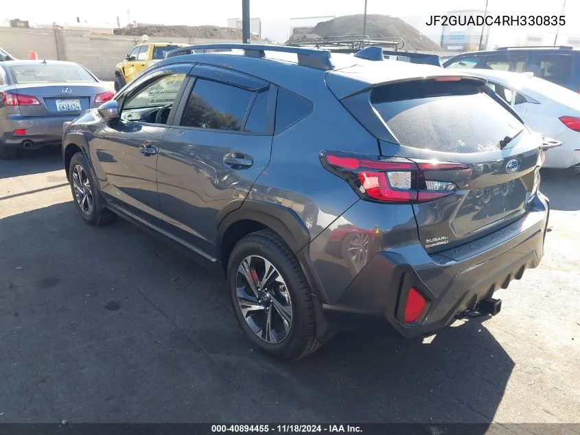 2024 Subaru Crosstrek Premium VIN: JF2GUADC4RH330835 Lot: 40894455