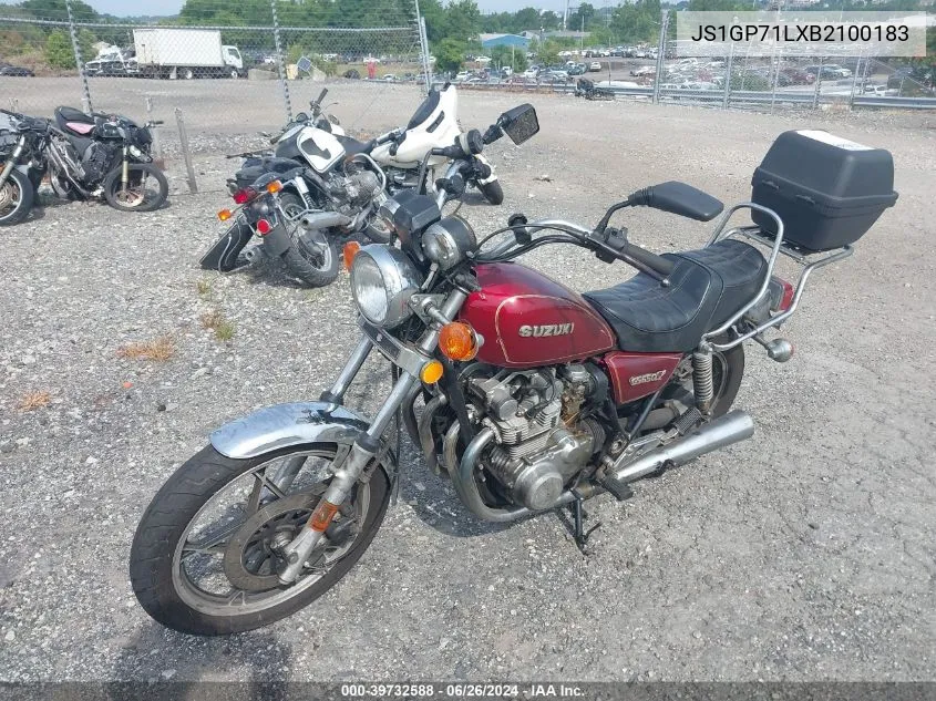 1981 Suzuki Gs650 L VIN: JS1GP71LXB2100183 Lot: 39732588