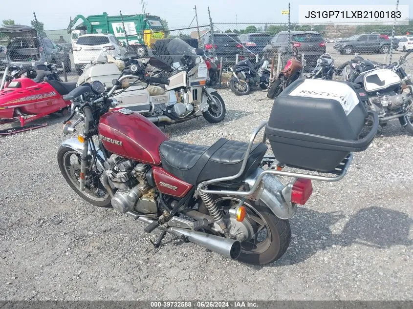 1981 Suzuki Gs650 L VIN: JS1GP71LXB2100183 Lot: 39732588