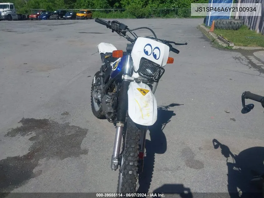 2000 Suzuki Dr650 Se VIN: JS1SP46A6Y2100934 Lot: 39555114