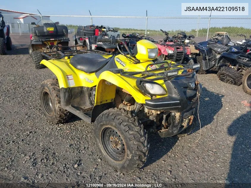 JSAAM43A422109518 2002 Suzuki Lt-A500 F