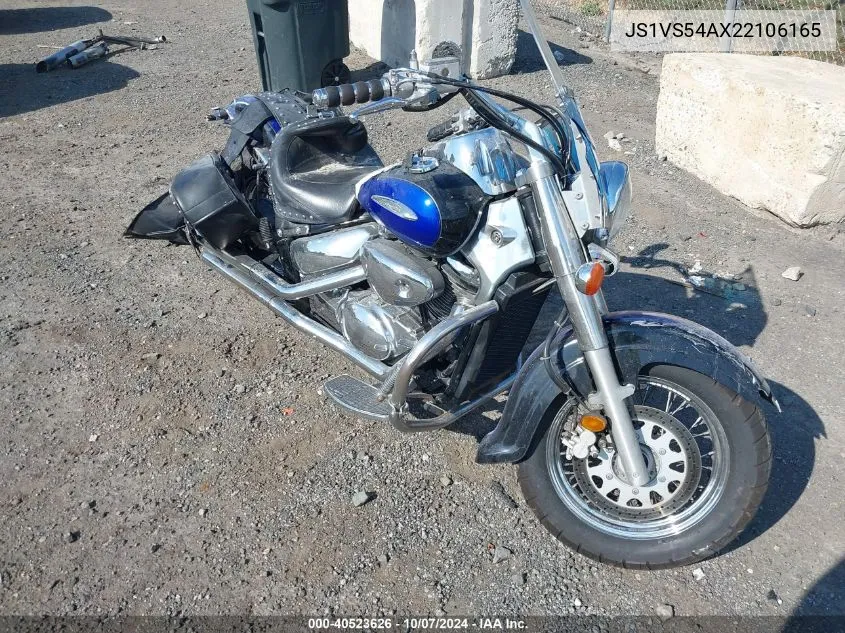 2002 Suzuki Vl800 VIN: JS1VS54AX22106165 Lot: 40523626