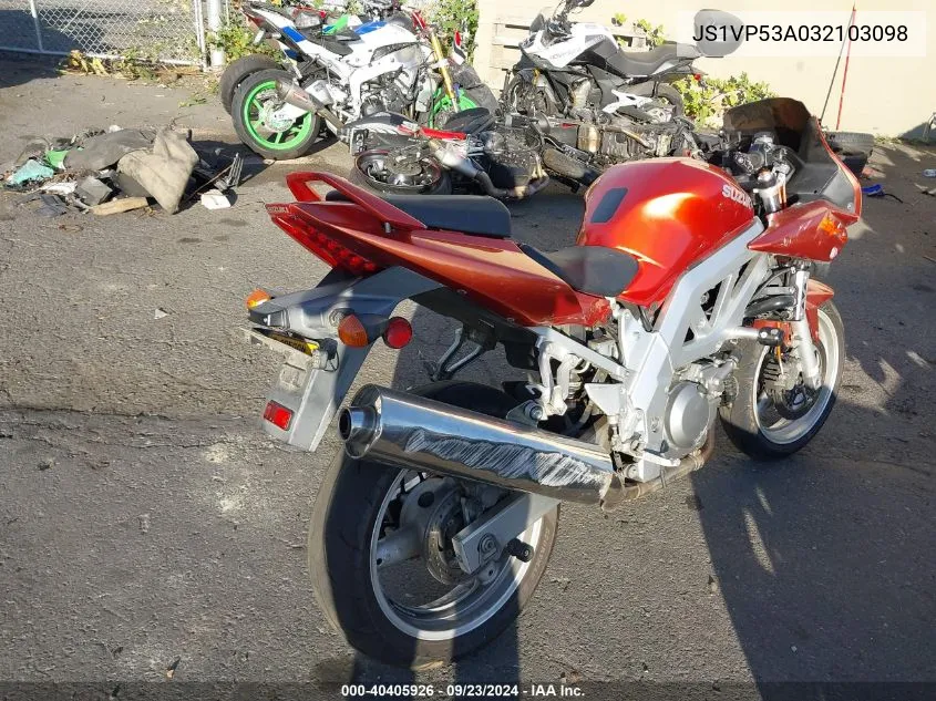 JS1VP53A032103098 2003 Suzuki Sv650