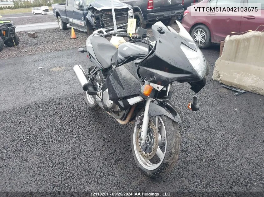 2004 Suzuki 750 VIN: VTTGM51A042103675 Lot: 12110251