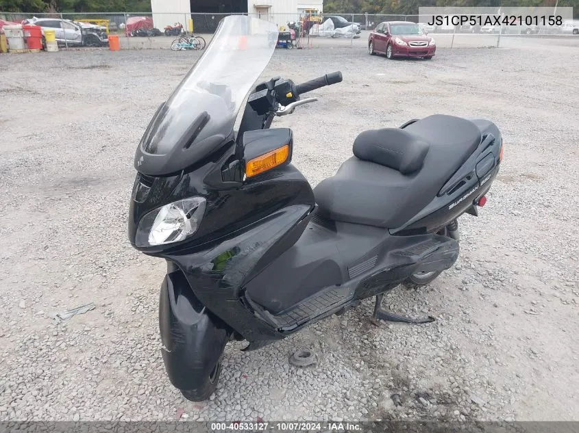 2004 Suzuki An650 K3 VIN: JS1CP51AX42101158 Lot: 40533127