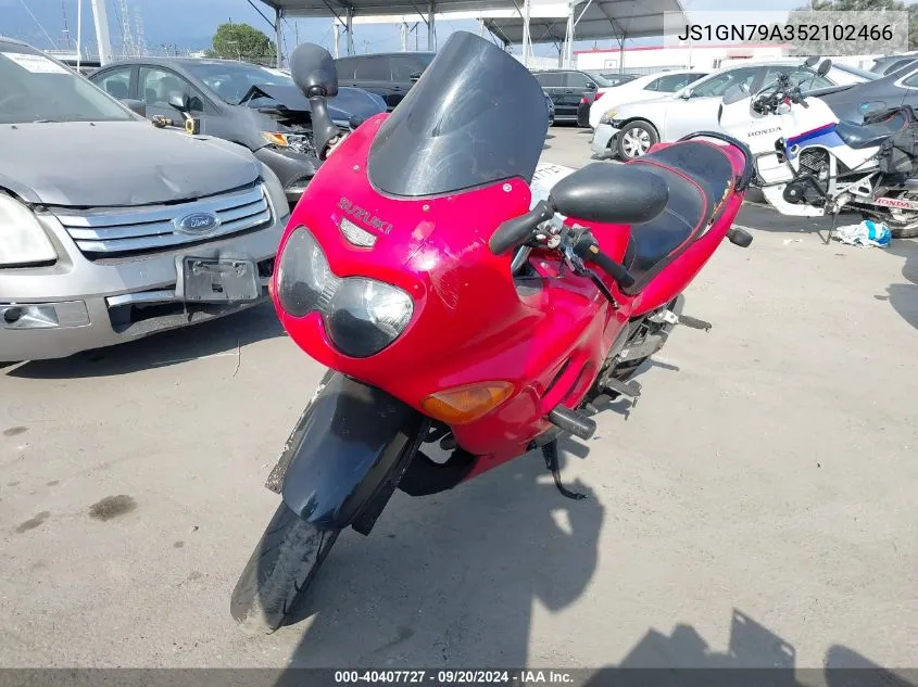 2005 Suzuki Gsx600 F VIN: JS1GN79A352102466 Lot: 40407727