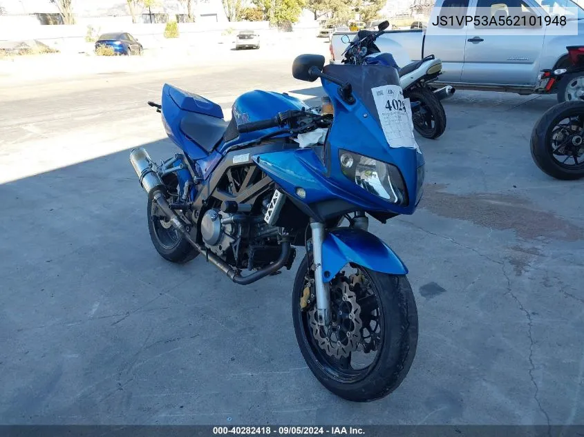 2006 Suzuki Sv650 VIN: JS1VP53A562101948 Lot: 40282418