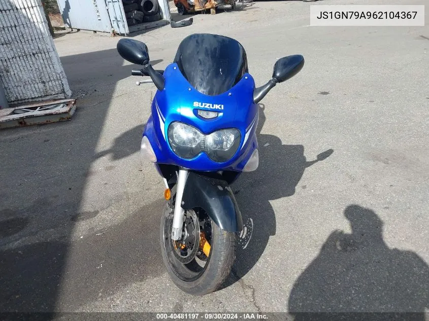 2006 Suzuki Gsx600 F VIN: JS1GN79A962104367 Lot: 40481197