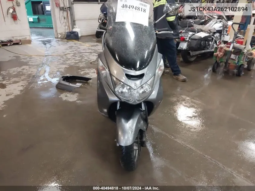 2006 Suzuki An400 K3 VIN: JS1CK43A262102894 Lot: 40494818