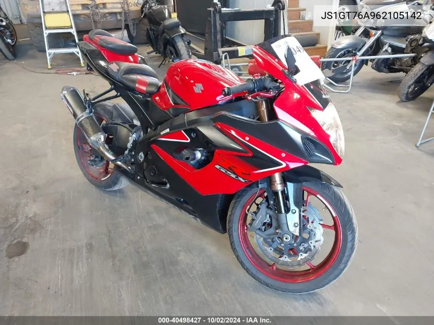 2006 Suzuki Gsx-R1000 VIN: JS1GT76A962105142 Lot: 40498427