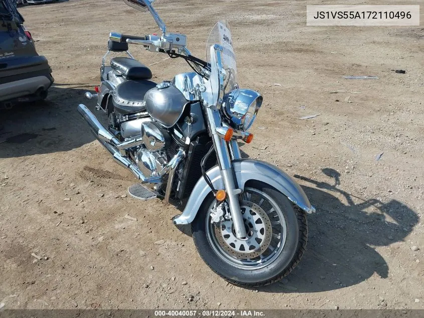 2007 Suzuki Vl800 VIN: JS1VS55A172110496 Lot: 40040057