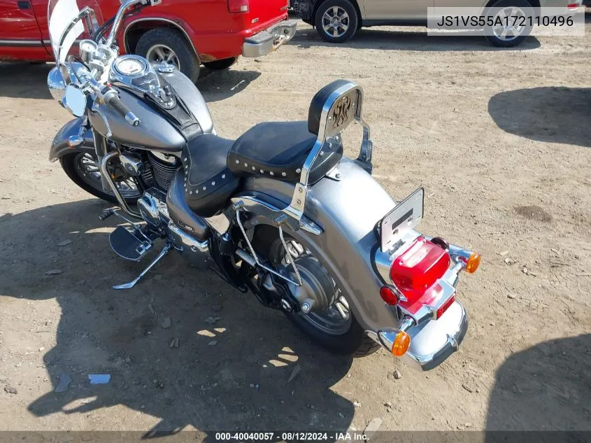 2007 Suzuki Vl800 VIN: JS1VS55A172110496 Lot: 40040057