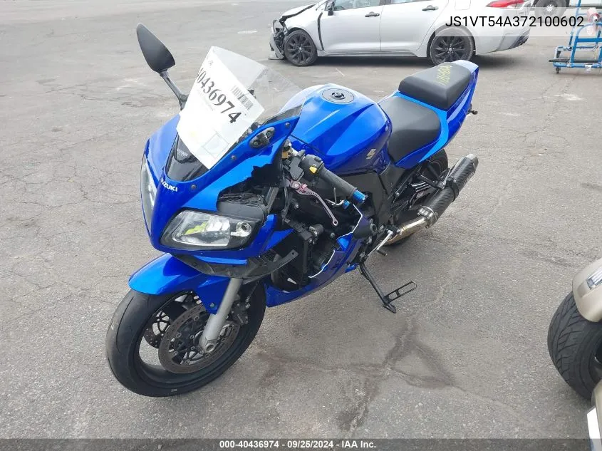 2007 Suzuki Sv1000 S VIN: JS1VT54A372100602 Lot: 40436974