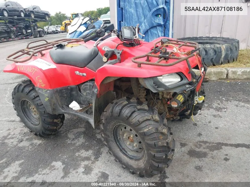 5SAAL42AX87108186 2008 Suzuki Lt-A450 X