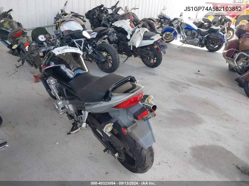 2008 Suzuki Gsx650 F VIN: JS1GP74A582103852 Lot: 40323054