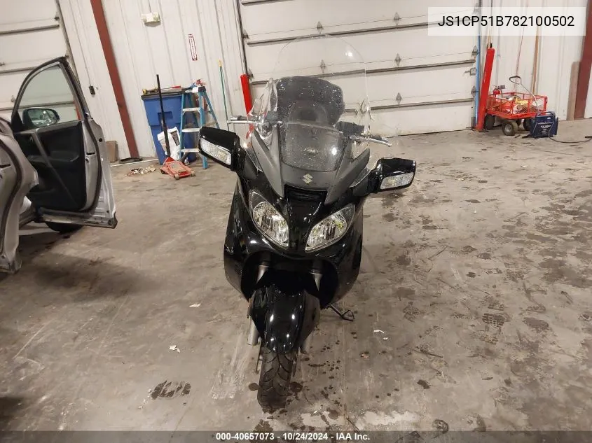 2008 Suzuki An650 A VIN: JS1CP51B782100502 Lot: 40657073