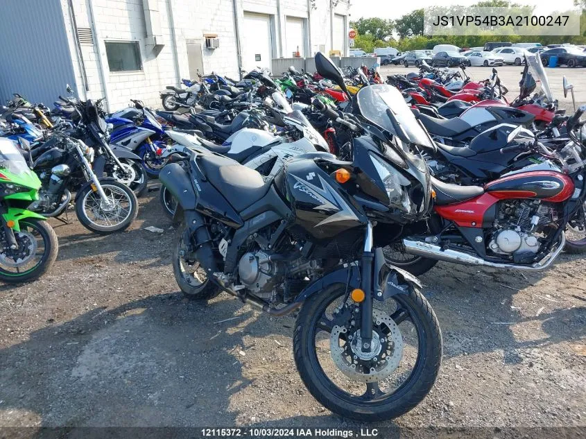 2010 Suzuki Dl650 A VIN: JS1VP54B3A2100247 Lot: 12115372