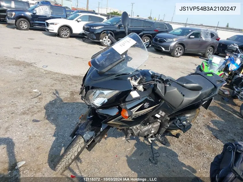 2010 Suzuki Dl650 A VIN: JS1VP54B3A2100247 Lot: 12115372