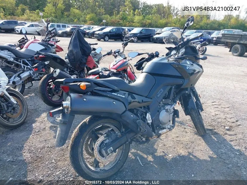 2010 Suzuki Dl650 A VIN: JS1VP54B3A2100247 Lot: 12115372