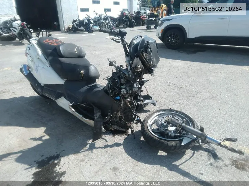 2012 Suzuki An650 A VIN: JS1CP51B5C2100264 Lot: 12095015