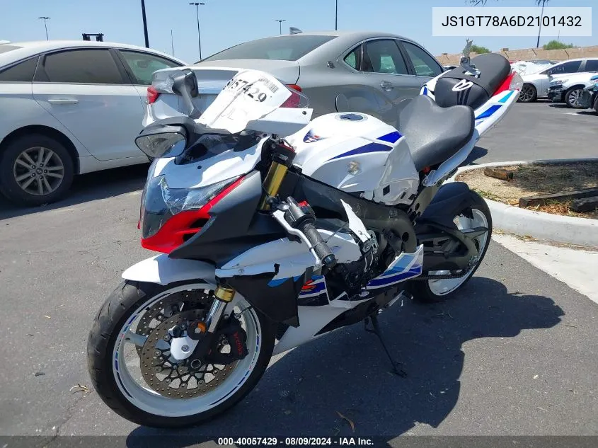 2013 Suzuki Gsx-R1000 VIN: JS1GT78A6D2101432 Lot: 40057429