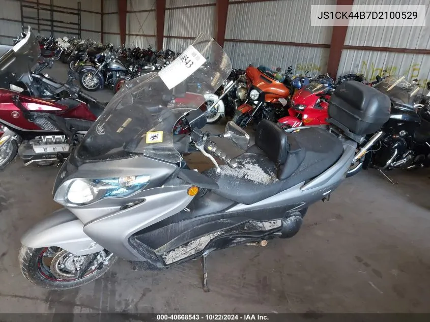 2013 Suzuki An400 A VIN: JS1CK44B7D2100529 Lot: 40668543