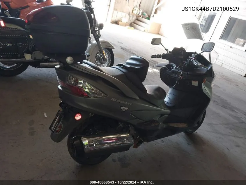 2013 Suzuki An400 A VIN: JS1CK44B7D2100529 Lot: 40668543