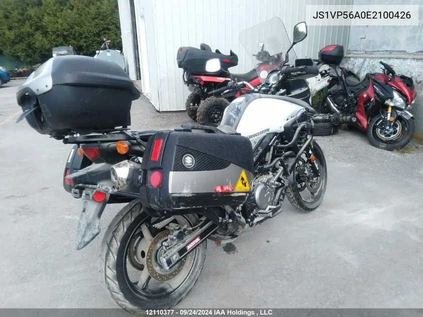 2014 Suzuki Dl650 A VIN: JS1VP56A0E2100426 Lot: 12110377