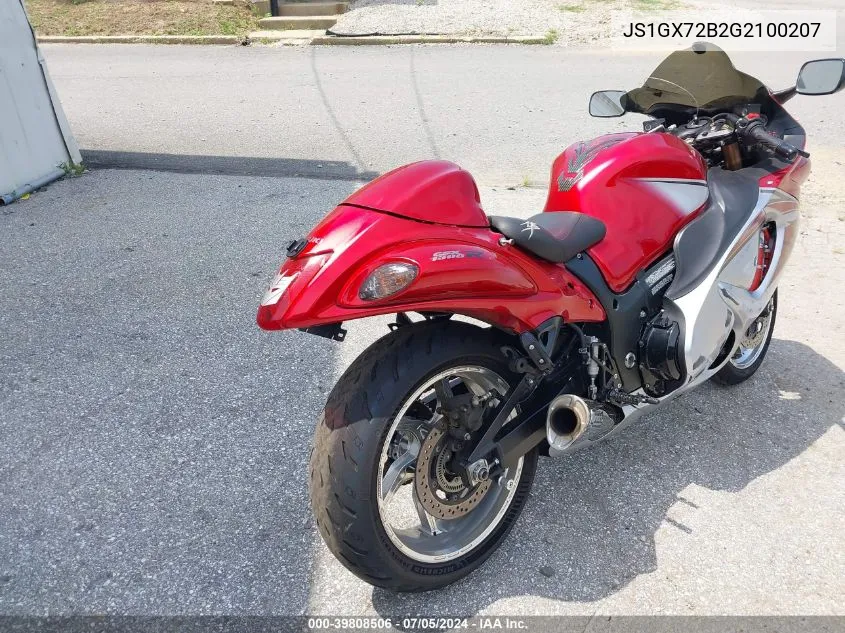 JS1GX72B2G2100207 2016 Suzuki Gsx1300 Ra