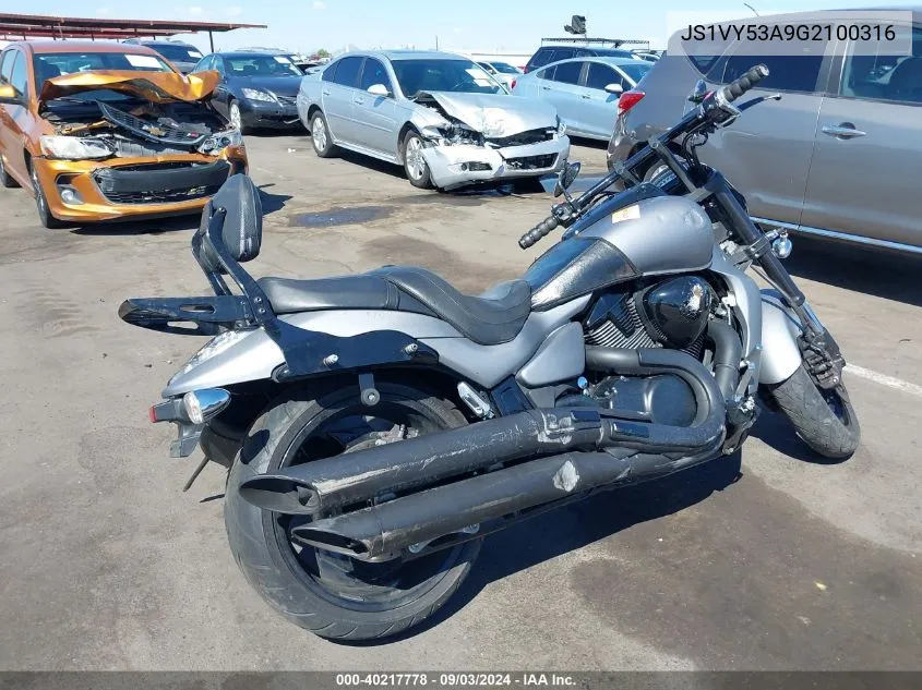 2016 Suzuki Vzr1800 VIN: JS1VY53A9G2100316 Lot: 40217778