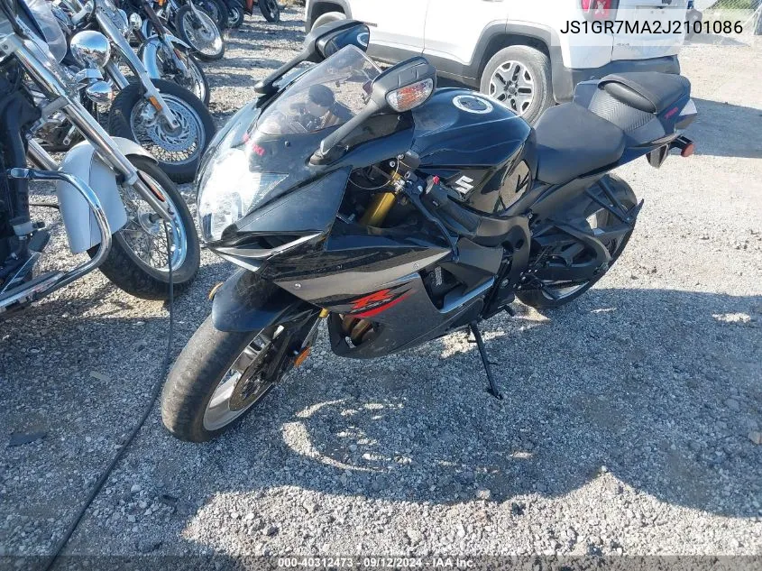 2018 Suzuki Gsx-R750 VIN: JS1GR7MA2J2101086 Lot: 40312473